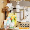 2 Pack Under Sink Organizer, 2-Tier Pull Out Cabinet Organizer,