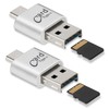 [2 Pack] Micro SD Card Reader for Android Phone, Micro