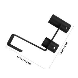 CAXUSD 2pcs Pool Fence Hooks Heavy Duty Hangers for Organizing Pool Cleaning Equipment Space Efficient Tool Storage Weather Resistant Durable Design