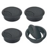 4Pcs Desk Cable Wire Grommet, 60mm(2.36inch) Black Desk Grommet Cord