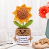 YUXIYAN Positive Sunflower Lovers Crochet Gifts for Women Men Mom