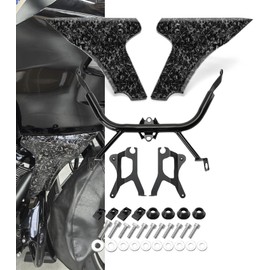 Side Fairing Panel with Support Bracket kit Lower Fairing Spoiler Cover Compatible with Harley Touring Road Glide 2024-up,CVO Road Glide 2023-up,CVO Road Glide ST 2024-up (Bright Forged)