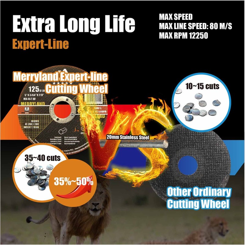 Merryland Expert Line E11071042 Cutting Disc 115 Metal Steel Stainless