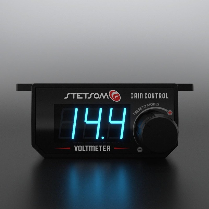 Stetsom 4in1 - Universal Bass Knob with Voltmeter, Gain Control