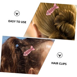 TOVINANNA 4pcs Cute Fish Bone Hair Clips for Women Duckbilled Barrettes for Bangs Versatile Hair Accessories for Teens Stylish and Functional Clips