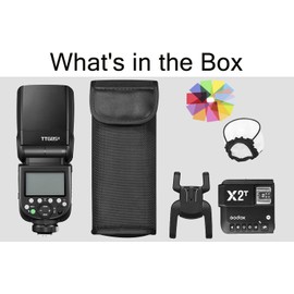 Godox TT685II-F TTL GN60 2.4GHz Wireless HSS 1/8000s Flash Speedlite with X2T-F Wireless Flash Trigger Transmitter Compatible for Fuji Cameras