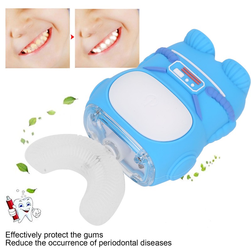 U Shaped Baby Electric Toothbrush Automatic Rechargable Silicone Toothbrush for