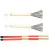 Drum Stick Brush Set Jazz Retractable Metal Wire 19 Beam