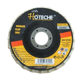 Lot of (10) Felt Wool Polishing Flap Disc Grinding Wheel 4-1/2"x7/8" 560462