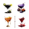 Glitter Boos and Booze Banner with Cocktail and Ghost Design