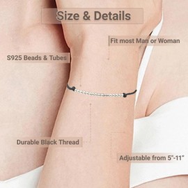 silwaver Sterling Silver Morse Code Bracelets for Women, Morse Code Inspirational Brithday Gift Bracelet for Friend Sister Memorial Day for Wifey