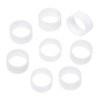 ONLYKXY 200 Pieces White Mini Silicone Cable Ties 0.3 inch