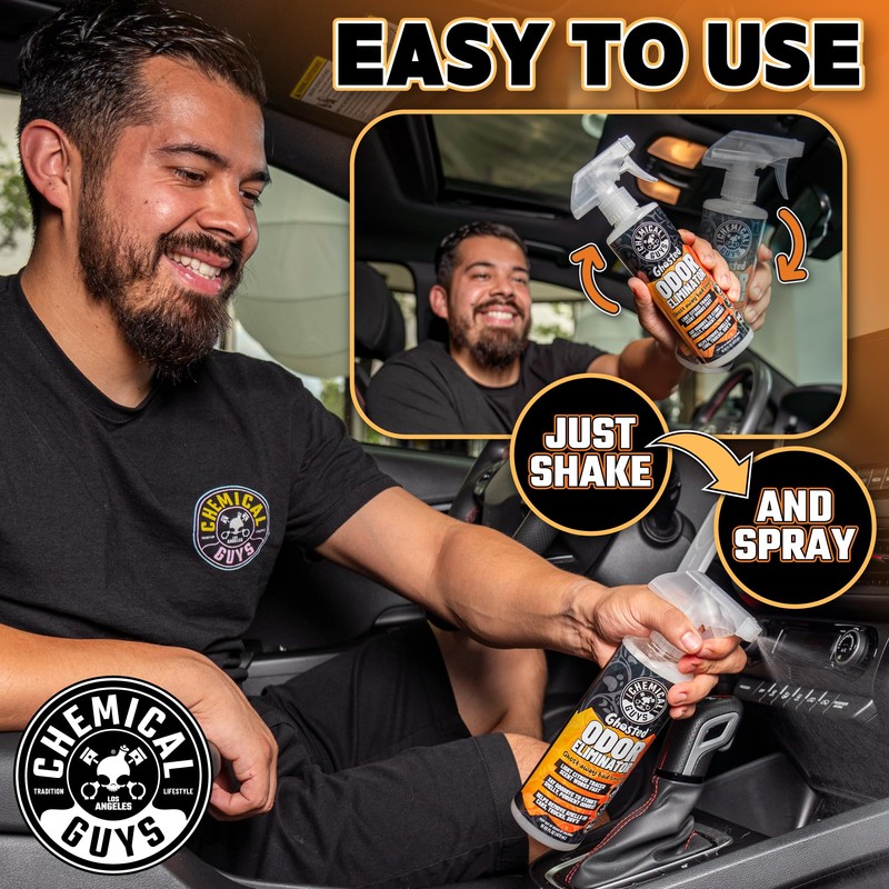 Chemical Guys SPI23216 Ghosted Complete Interior Vehicle Odor Eliminator, Great