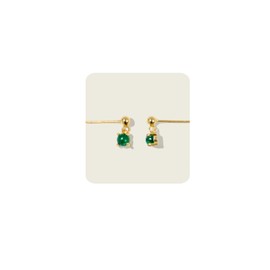 MUMREUES Gold Earrings for Women Trendy 14K Gold Plated Cartilage Ball Stud Earrings Small Dainty Minimalist Drop Dangle Jewelry Gifts for Her