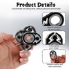 Tyqour Fidget Keychain, Metal Key Chain Hooks Portable Keyring Spinner