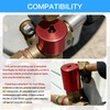 1/4" Pink Brass HVAC Locking Caps 10-Pack, Tamper-Proof Refrigerant