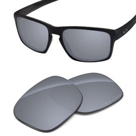 Tintart Performance Replacement Lens Compatible with Oakley Sliver OO9262 57mm | Sliver Asian Fit (AF) Polycarbonate Polarized Etched-Silver Metallic