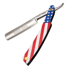 American Straight Razor - Shave Ready Straight Edge Razor, Japanese Steel + Metal Straight Razor for Men, Barber Approved Straight Razor, Mens Straight Razor, Leather Case, Close Shave, Best Gift