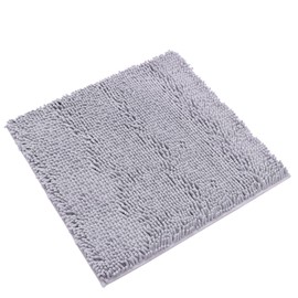 Non-Slip Bath Rug,Extra Soft Microfiber Bedroom Shag Carpet with Anti-Slip Backing,Water/Dust Absorbent Fast Dry Shower Mat,Sound Insulated Stairs Pad,Machine Washable (Grey,24 x 24 Inches)