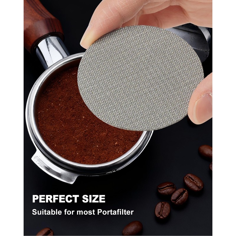 53.5mm WDT Tool, Espresso Distribution Tool with Dosing Funnel