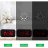 Alarm Clock, LED Digital Clock, Small Wall Clock, Battery Operated,