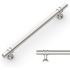 Amerdeco 10 Pack Brushed Satin Nickel Cabinet Pulls 7.5 Inch(192MM)