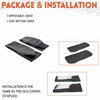 ECOTRIC Black Seat Cover Replacement Set Compatible with 2002-2008 Polaris