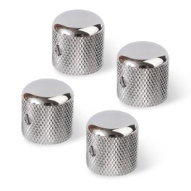 Golden Age Dome Knob, Chrome, 6mm shaft - 4 pack