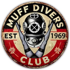 The Vinyl Shop 3 INCH Muff Divers Club FUNNY GASSER RAT ROD HOT ROD VINTAGE DECAL