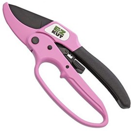 EZ Kut Heavy Duty Pruners Ratchet Hand Pruner with Ratcheting Action - Great Garden Hand Tool Clippers - Gardening pruners, arthritis tools. Ratcheting Anvil Hand Pruner. Pruning Shears Heavy Duty Since 1988