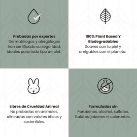 Elementa Toallas Faciales Secas Extra Grandes (Rostro Limpio y Sin Bacterias), Hipoalergénicas, 100% Biodegradables | Toallitas Desmaquillantes, Skin Care, Limpiador Facial | Paquete con 50 Toallitas