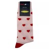 Sockfly NWT Small Heart Dress Socks Novelty Men 8-12 Pink