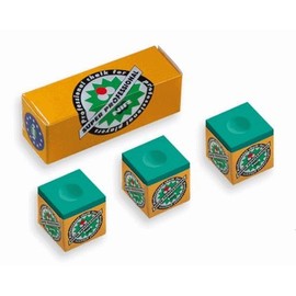 NIR Longoni Super Professional Billiard Chalk Green Pack of 3