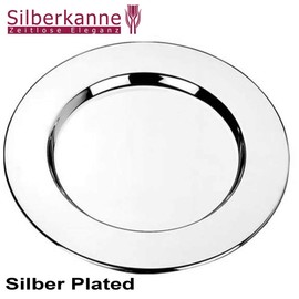 SILBERKANNE Classic Premium Silver Plated Plate Diameter 31 cm