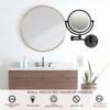 RECKODOR Hard Wired Make up Mirror Magnifying Lighted Black Wall