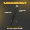 Black Tweezers - Precise Eyebrow & Splinter Removal - Stainless