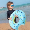 GotGala 2 Pack Donut Pool Floats for Kids, Inflatable Swim