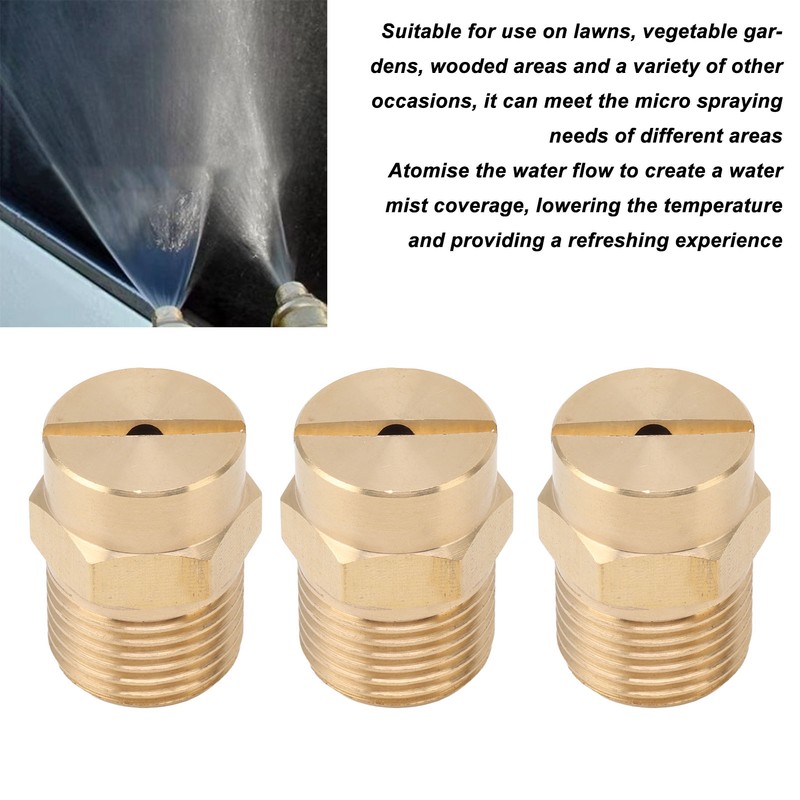 10PCS Directional Slot Nozzle Brass Cooling Misting Rustproof Heat Resistant