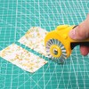 AUTOTOOLHOME 45mm Rotary Cutter with 9pcs Extra Blades Automatic Fabric