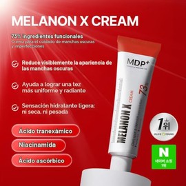 MDP + Melanon X Cream | Crema coreana para el cuidado de manchas oscuras, tono de piel uniforme, hidratante brillante, ácido tranexámico, niacinamida,