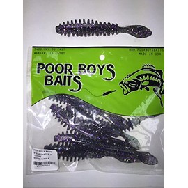 POOR BOY'S BAITS Smoke Purple Erie Darter, Grey
