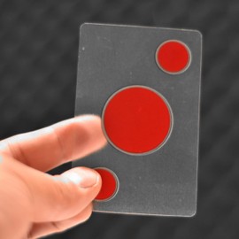 Sway Baraja 100% de plástico Transparente (Rojo)