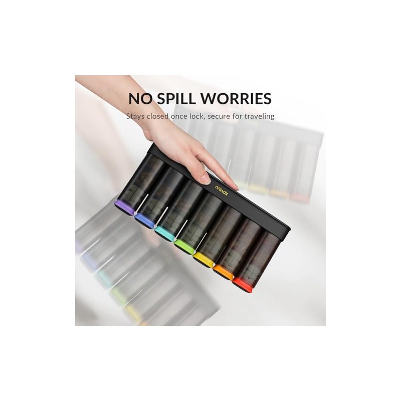 KOVIUU Weekly Pill Organizer 3X a Day, Large Daily 7-Day