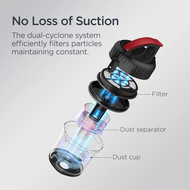 Eureka Bagless Canister Vacuum Cleaner, Lightweight Vac for Carpets and