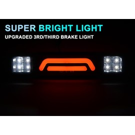 CHEDA LED 3rd Brake Light Compatible with 1993-2011 Ford Ranger & 1999-2016 Ford F250 F350 F450 F550 Trucks / 1995-2003 Mazda B2300-B3000 High Mount Stop Light Assemblies, Rear Light