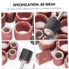 FOMIYES 20pcs Sandpaper Ring Sanding Head for Tool Mesh Polishing