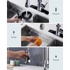 FORIOUS Kitchen Faucet with Soap Dispenser Chrome, Single Handle Stainless
