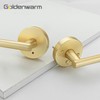 Goldenwarm 1 Pack Gold Door Handles Interior, Brushed Gold Privacy