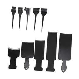 Baluue 10pcs Hair Coloring Brush Set Professional Highlighting Board and Comb Kit for Salon and Home Use Prevents Scalp for Self-help Hairdressing