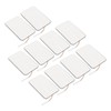 10Pcs TENS Unit Replacement Pads Rectangular Reusable Electrode Patches for